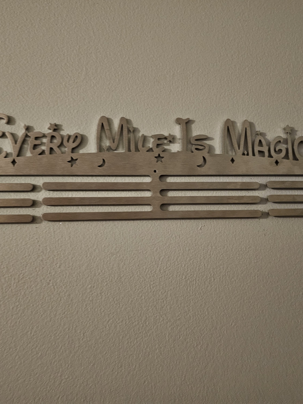 Every Mile Is Magic Wall Medal Display